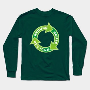 Reduce Reuse Recycle Circle Long Sleeve T-Shirt